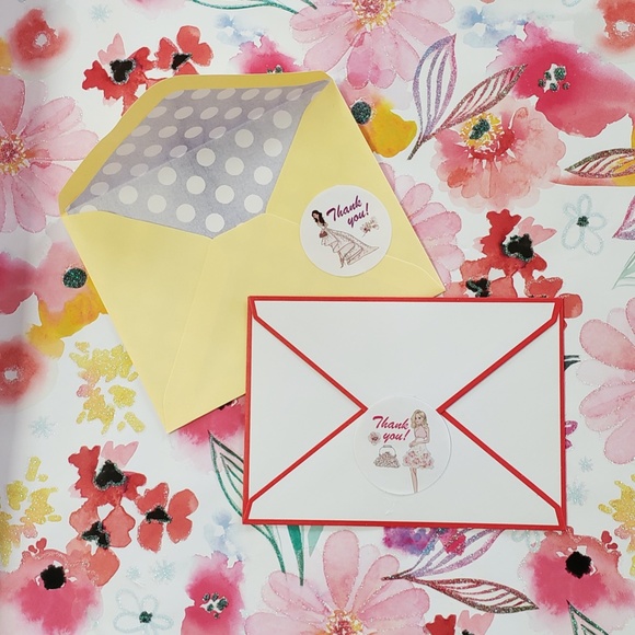 x100 Unique Fashion Girl Thank You Posh Stickers - Picture 6 of 15